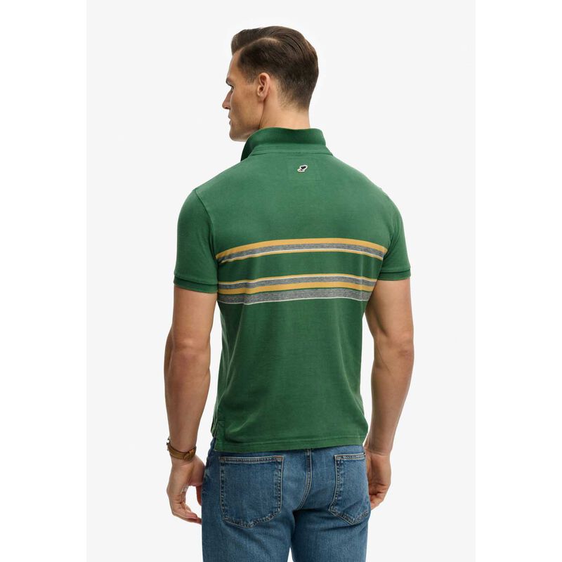 Superdry Vintage Stripe Jersey Polo image number 1